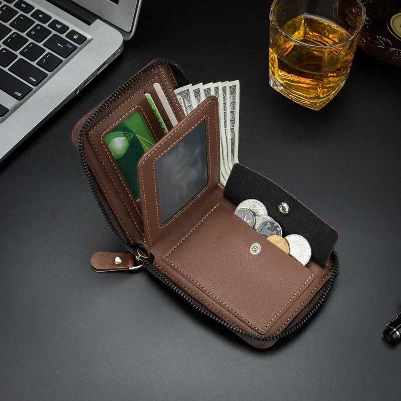 Unisex Wallet Vintage Wallet European and American Horizontal Style PU Leather Multi-Functional Coin Card Holder WalletsXJ250624