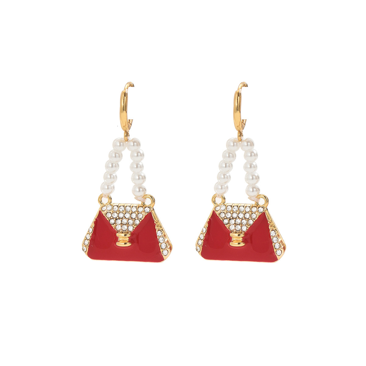 New Style Women, Unique Pearl Design, Oil Drop Studs, High-End Earrings For Women