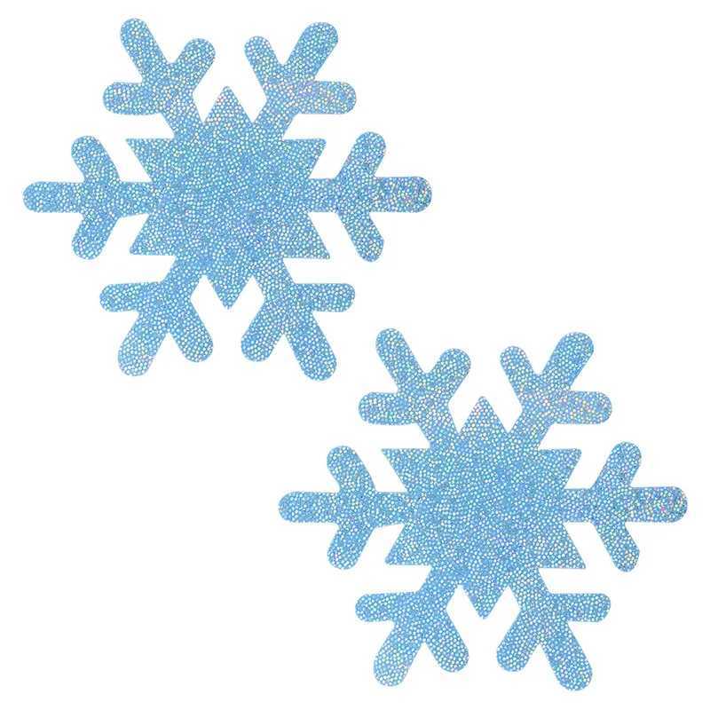 Christmas Snowflake Nipple Covers for Women Disposable Glitter Pasties in Snowflake Glove Shapes Holiday Bra Stickers Girls W250624