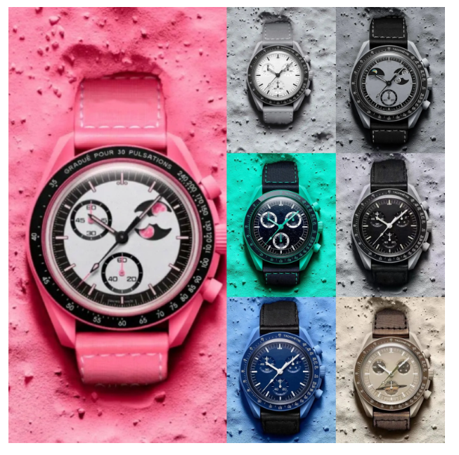 Limited-Edition Bioceramic Planet With Lunar Display - High-Fidelity Quartz Chronograph Men's Timepiece with Nylon Strap & Sapphire Crystal