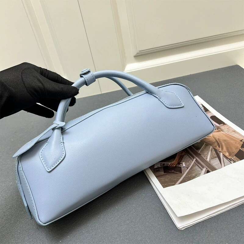 for Women New Fashion Versatile Baguette Niche Sausage Genuine Leather Handbag Crossbody Bag