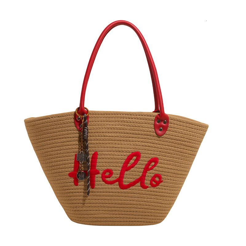 Free shipping designer bag New Women Bag Korean Style Woven Bag Handbag Beach Vacation Bag Lazy Shoulder Bag