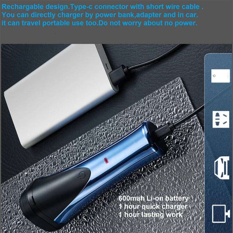 Corded Shavers Men Electric Razor Bald 3D Floating Head Shaver For Balder Man Face Beard Smooth Close Shave Hine