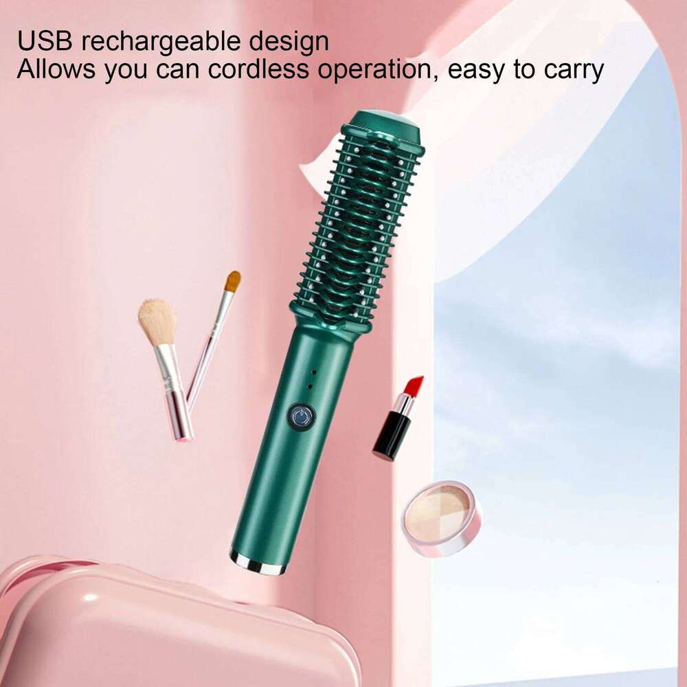 Electric Brush Straightener Combs Women Styler Curling Iron Fast Hot Comb Heating Curler Hair Caring Tool