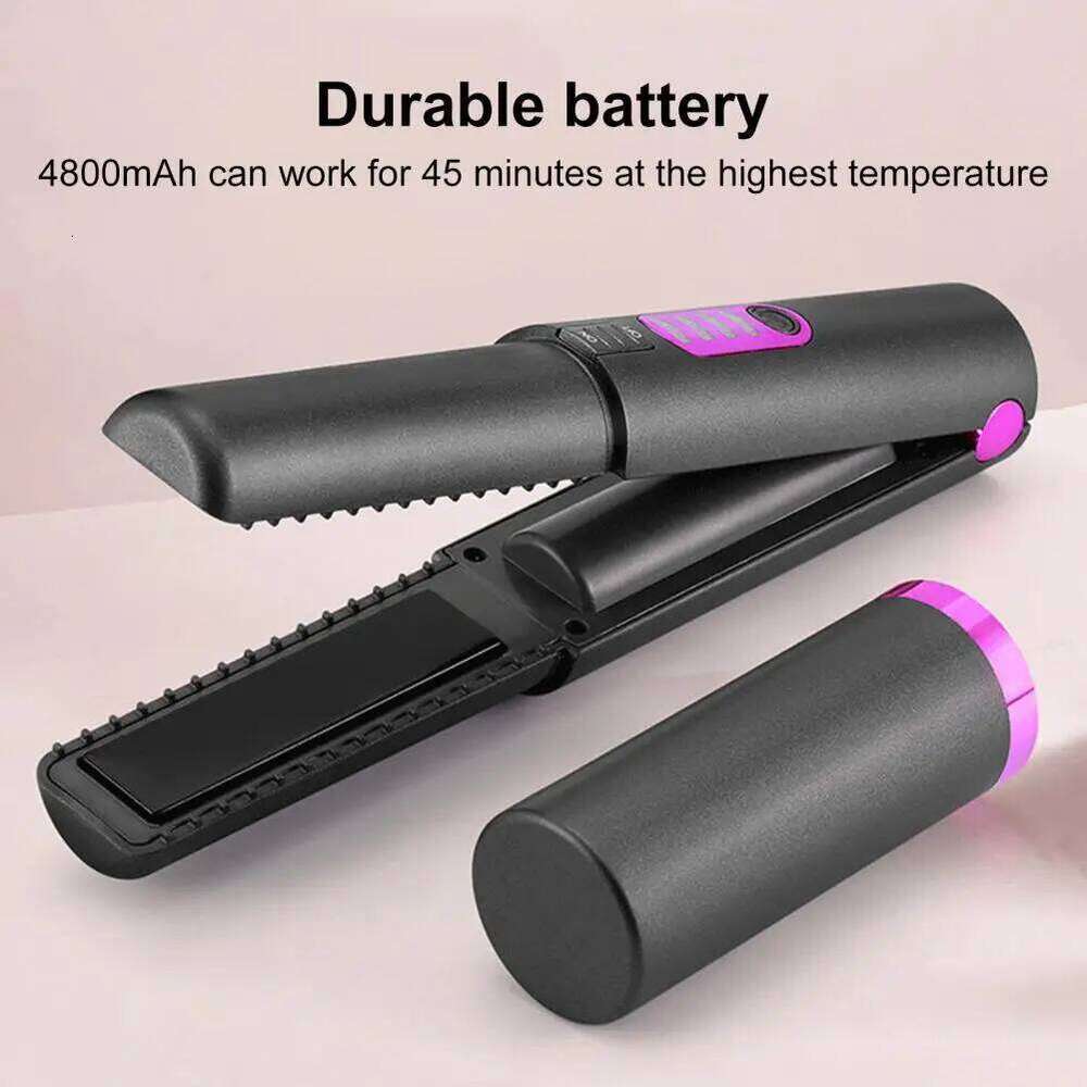 2-In-1 Curling Deep Wave Curler Temperature Adjustable Fast Heating Crimping Iron Styler Wand For All Hair Style