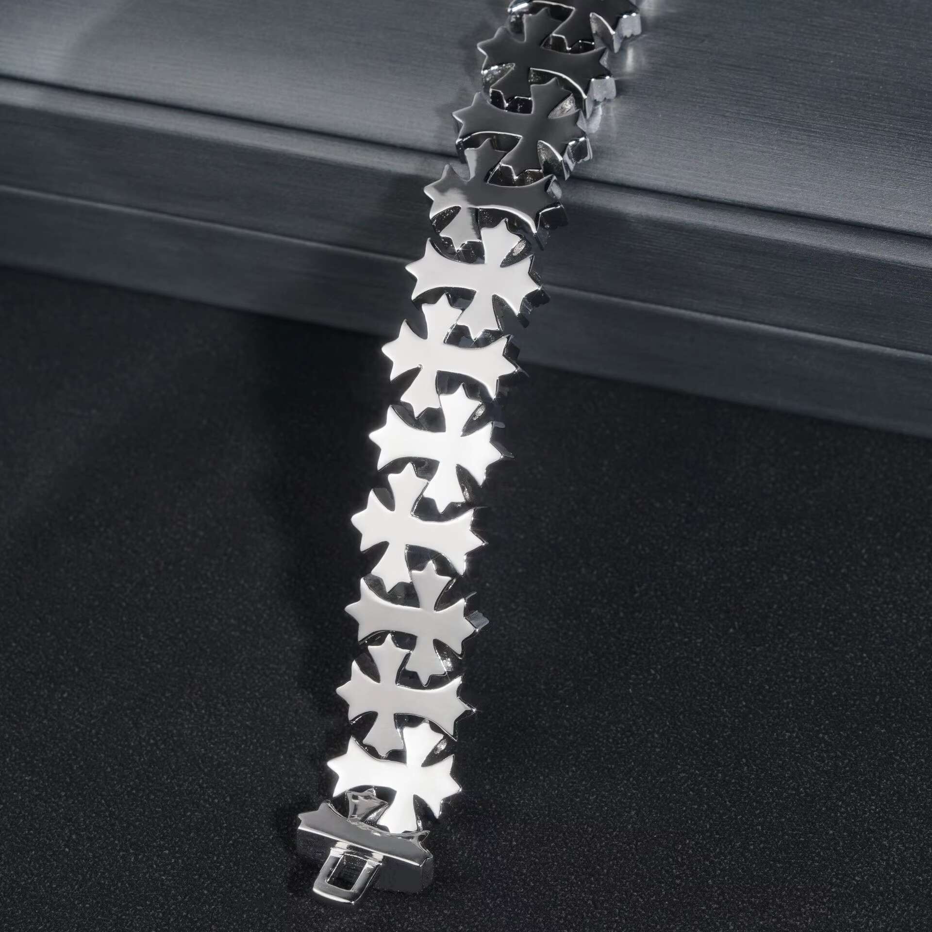 Cross Bracelet Moissanite 925 Silver 16mm Cuban Bracelet Hip Hop Iced Out Cuban Chain 18k Gold Plated Necklace Gift