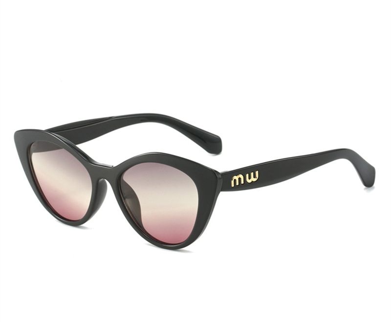 New Fashion Cat Eye Sunglasses Street Photography Versatile Small Fragrant Style Sunglasses Female Ins Style Trend Manufacturer Wholesale black box