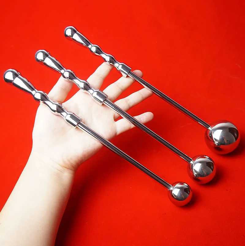 Stainless Ass Ball Rod Butt Plug Vaginal Training Prostate Massage Dildo Anal Sex Toy Stainless Steel Anal Plug Buttplug W250624