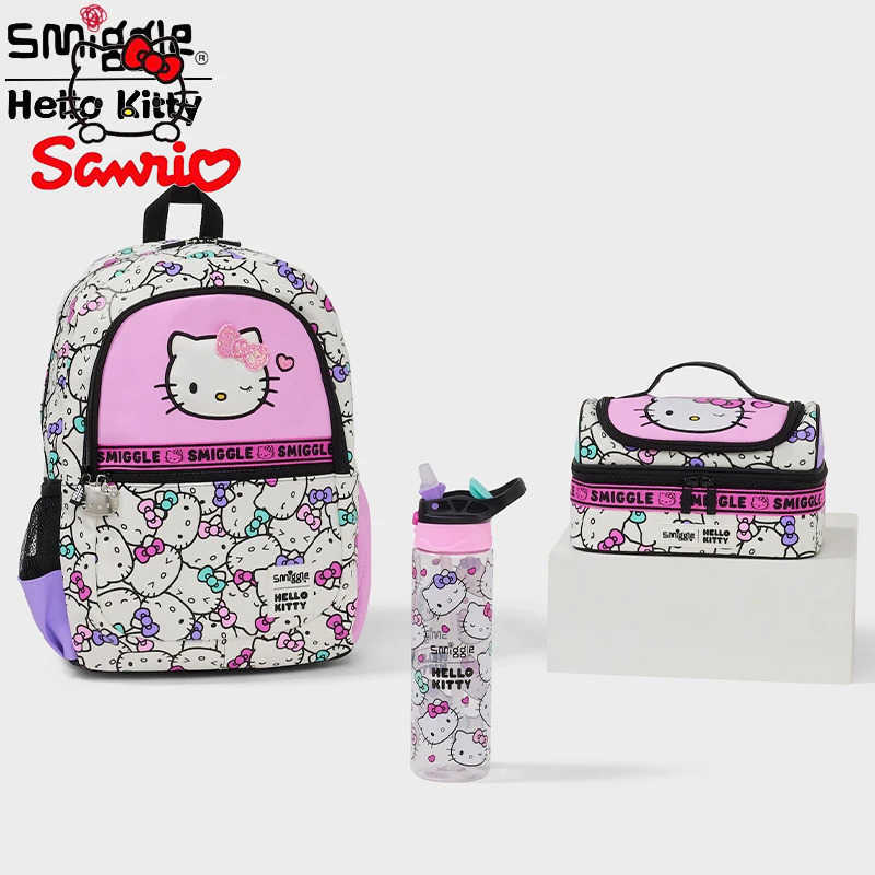 Sanrio Hot Sales New Australia Smiggle Hello Kitty Cartoon Series Children School Bag Anime Backpack Student Gift w250624