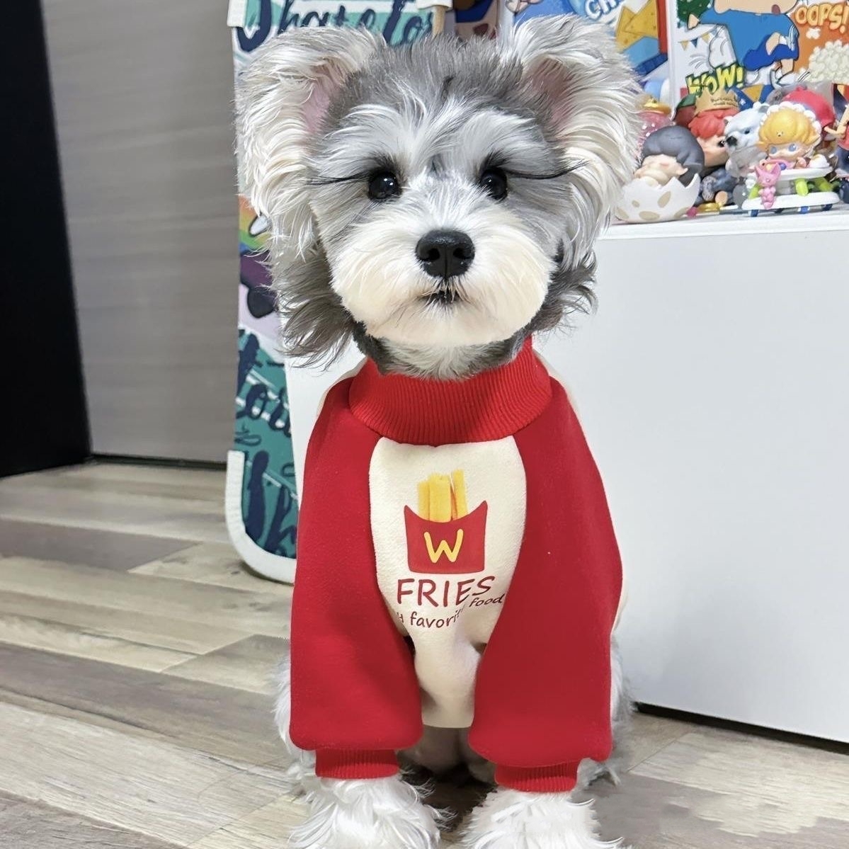 Dog Sweater Pullover Pet Sweatshirt Stretchy Dogs Clothes Soft Fleece Warm Doggie Coats Small Dogs Sweaters Pet Sweaters for Chihuahua, Schnauzer M A5