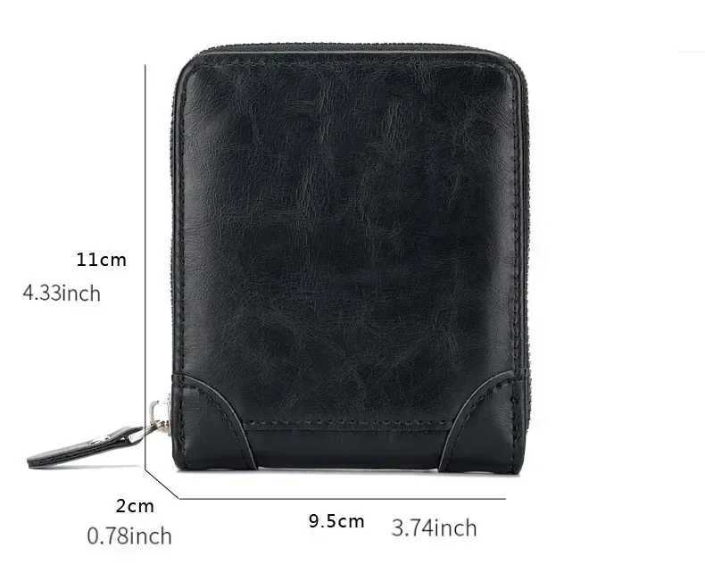 Unisex Wallet Vintage Wallet European and American Horizontal Style PU Leather Multi-Functional Coin Card Holder WalletsXJ250624