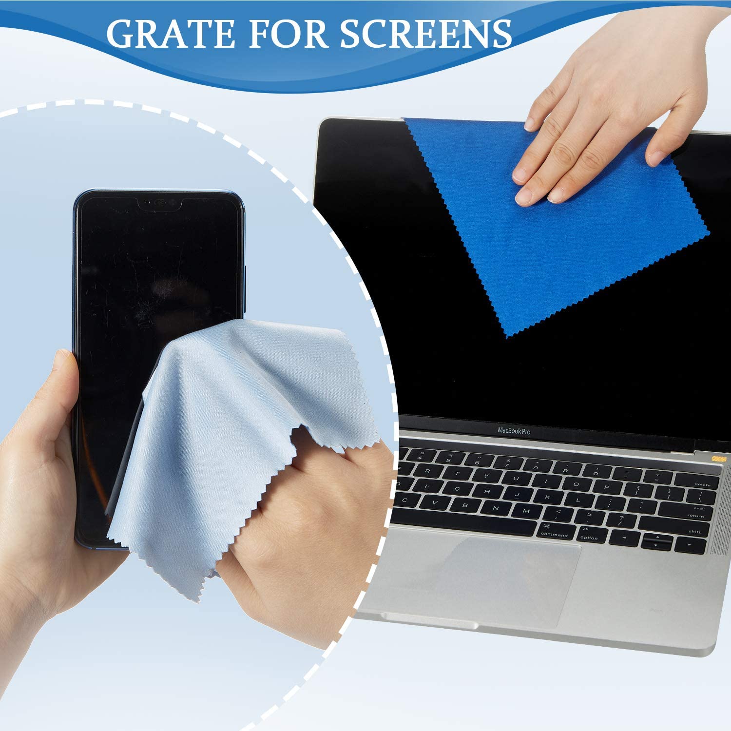Microfiber Optical Lens Cleaning Cloth for Sunglasses Glasses Ready Goods for Car Wash Wine Wet Towel Screen Cleaners-MOQ 100pcs