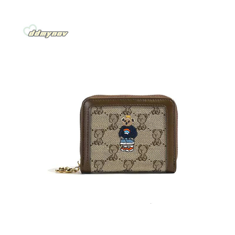 Cute Bifold Large Capacity Zipper Wallets with Handle Women Versatile Coin Purse Card Holders Clutch Luxury Designer Long Wallet ddmynov
