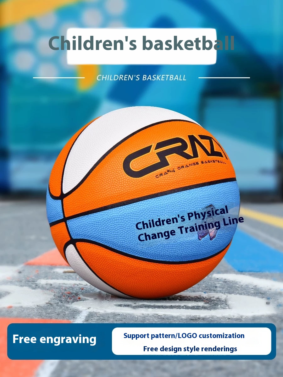 Custom Kids Basketball with Free Logo & Engraving | Personalized Color Options | Youth Size 5/4 | Best Birthday Gift for Boys & Girls