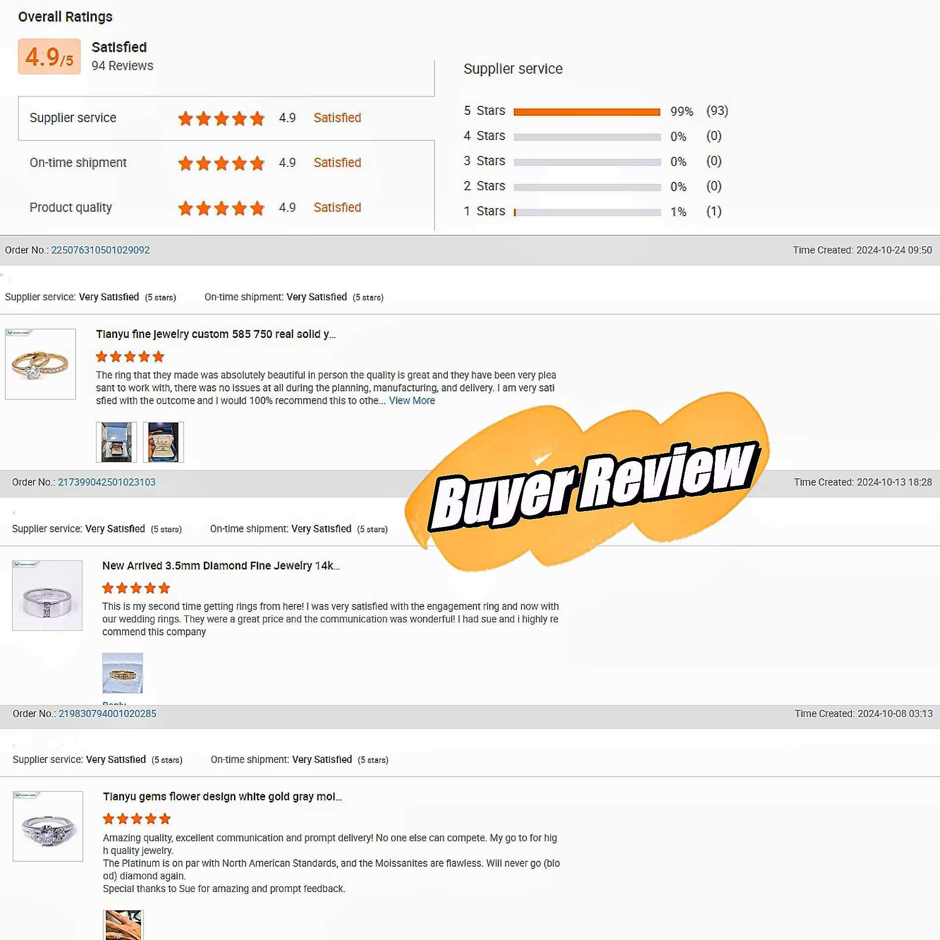 Tianyu 3ct Moissanite Silver Ring Radiant Cut Gold Plated 18K Engagement Sterling Silver Mossanite Ring 925 for Women