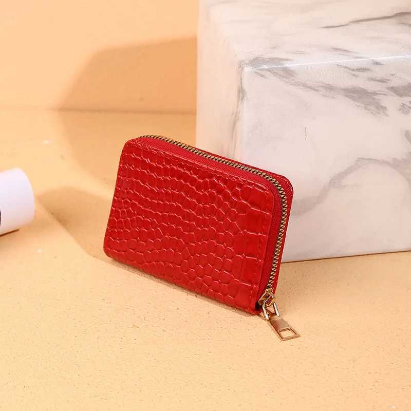 2023 New Embroidered Short Pu Soft Leather Coin Purse Ultra-Thin WomenS Small Wallet Card Coin Bag Portable Storage WalletsXJ250624