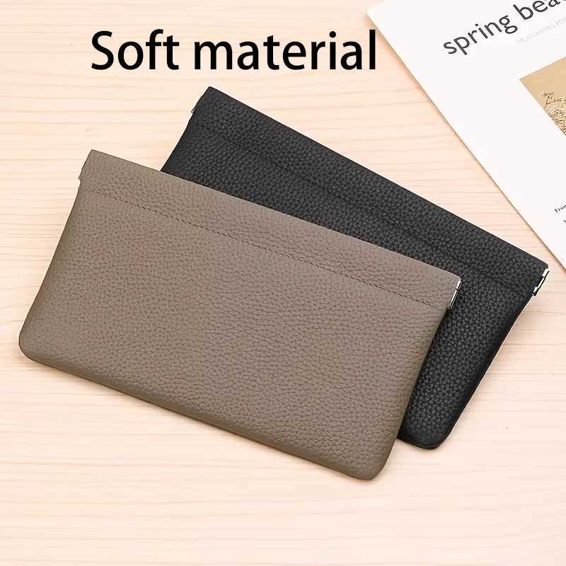 Real Cowhide LG Wallet Passport Drivers License Document Holder Data Cable Cosmetic Bag Storage Wallets for Women XJ250624