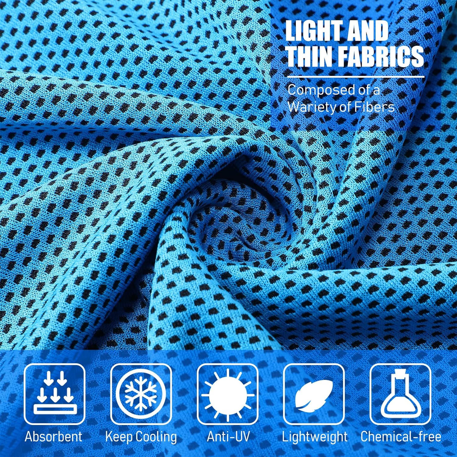 Wholesale Quick Dry Sports Towel Custom Summer Gym Sports Reactive Printed Instant Cold Ice Cooling Towel