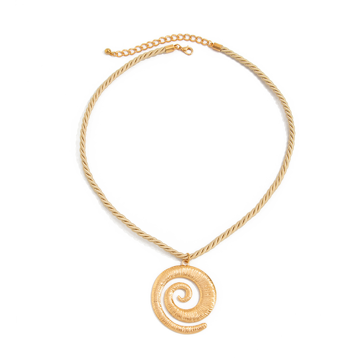 Unique Lava Cross Pendant Necklace for Women Creative Ocean Pearl Thread Tassel Jewelry