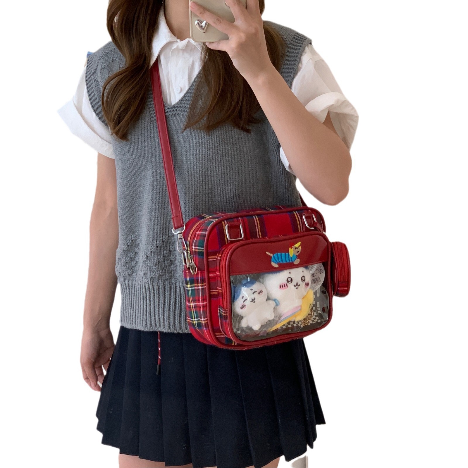 Free shipping designer Style New Cartoon Dachshund Puppy Transparent Small Capacity Early Morning Pain Bag Large Capacity Crossbody Bag Shoulder Bag C