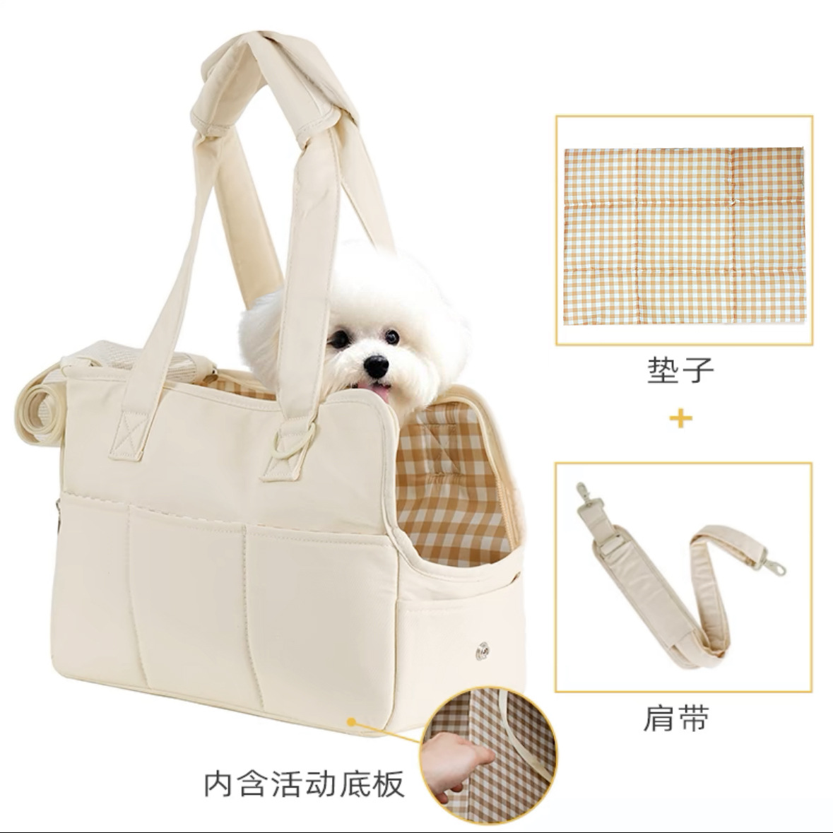 Large cat carrier, expandable top, soft side pet bag, suitable for large cat folding puppy travel bag, semi-open top cove