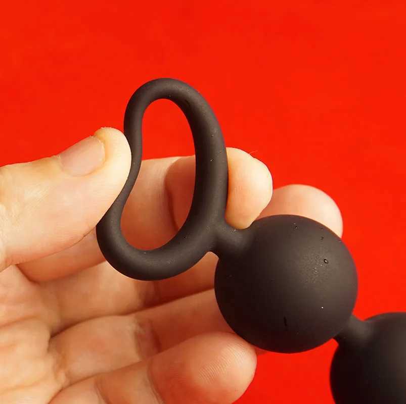 Silicone Anal Beads Balls Sex Toys Anal Plug Buttplug Butplug Butt Ass Plugs Training Trainer Diator W250624