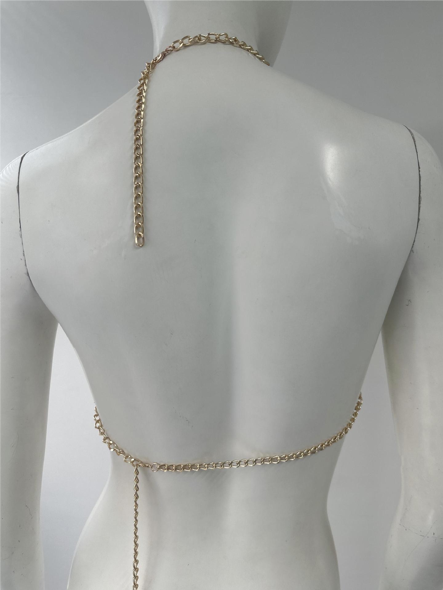 Stage Wear Dance Accessories Body Chain Resin Cartoon Decorative Chest Chain Sweet Cool Spicy Girl Hanging Neck Strap Beach Body Chain