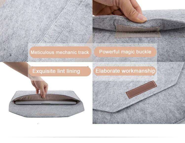 Universal Felt Laptop Sleeve For Book Lenovo HP Briefcase Business Soft Computer Notebook Bag Case 11 12 13 14 15 Inch