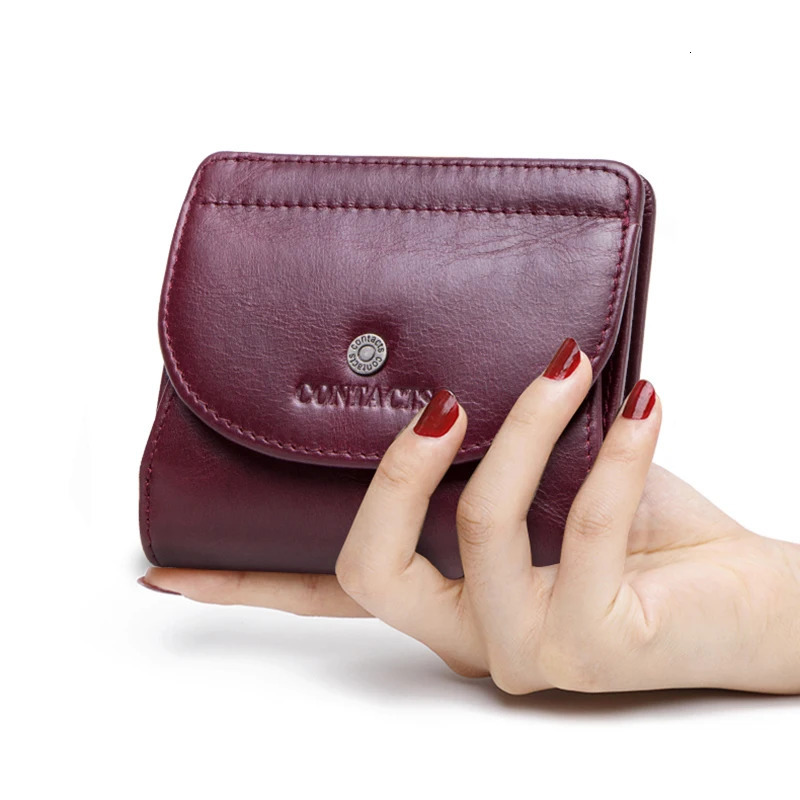 Contacts Name Engraving Fashion Mini Wallet Genuine Leather Coin Purse Women Short Wallets Small Money Bag for Ladies Unisex 250623