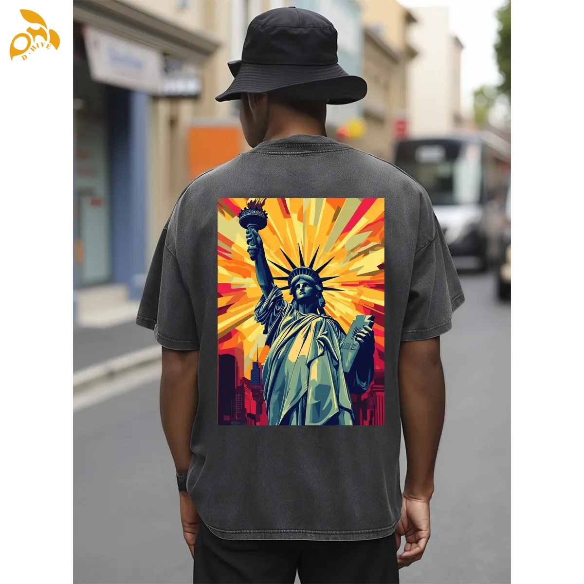 free shipping of customized classic American General Heavyweight T-shirt 230g DTF with exquisite patterns from US