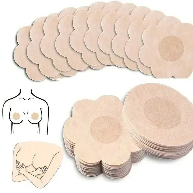 2-100PCS Invisible Nipple Cover Sticker Women Sexy Safety Breast Pad Lift Tape Self-Adhesive Disposable Chest Pasti Bra Padding W250624