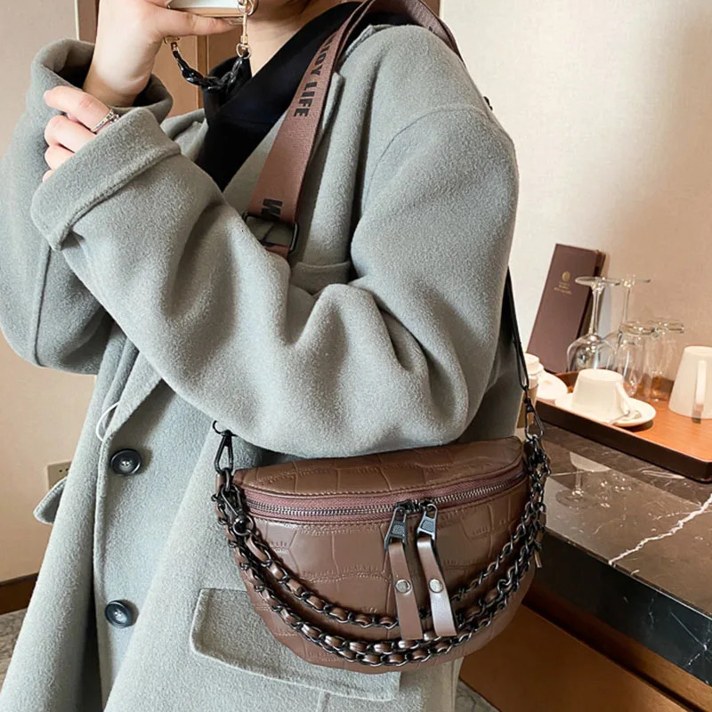 Crossbody Chest Bag Winter Women Waist Bag Phone Pack High Grade Chest Pack Female Shoulder Bags Purse 250623
