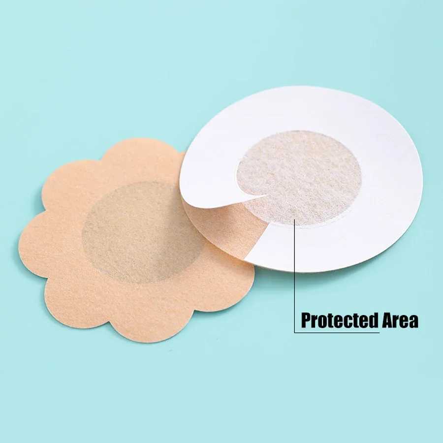 100/50PCS Cloth Nipple Cover Teat Hide Women Disposable Nipple Pasties Breast Petals Invisible Bra Padding Chest Sticker Patch W250624