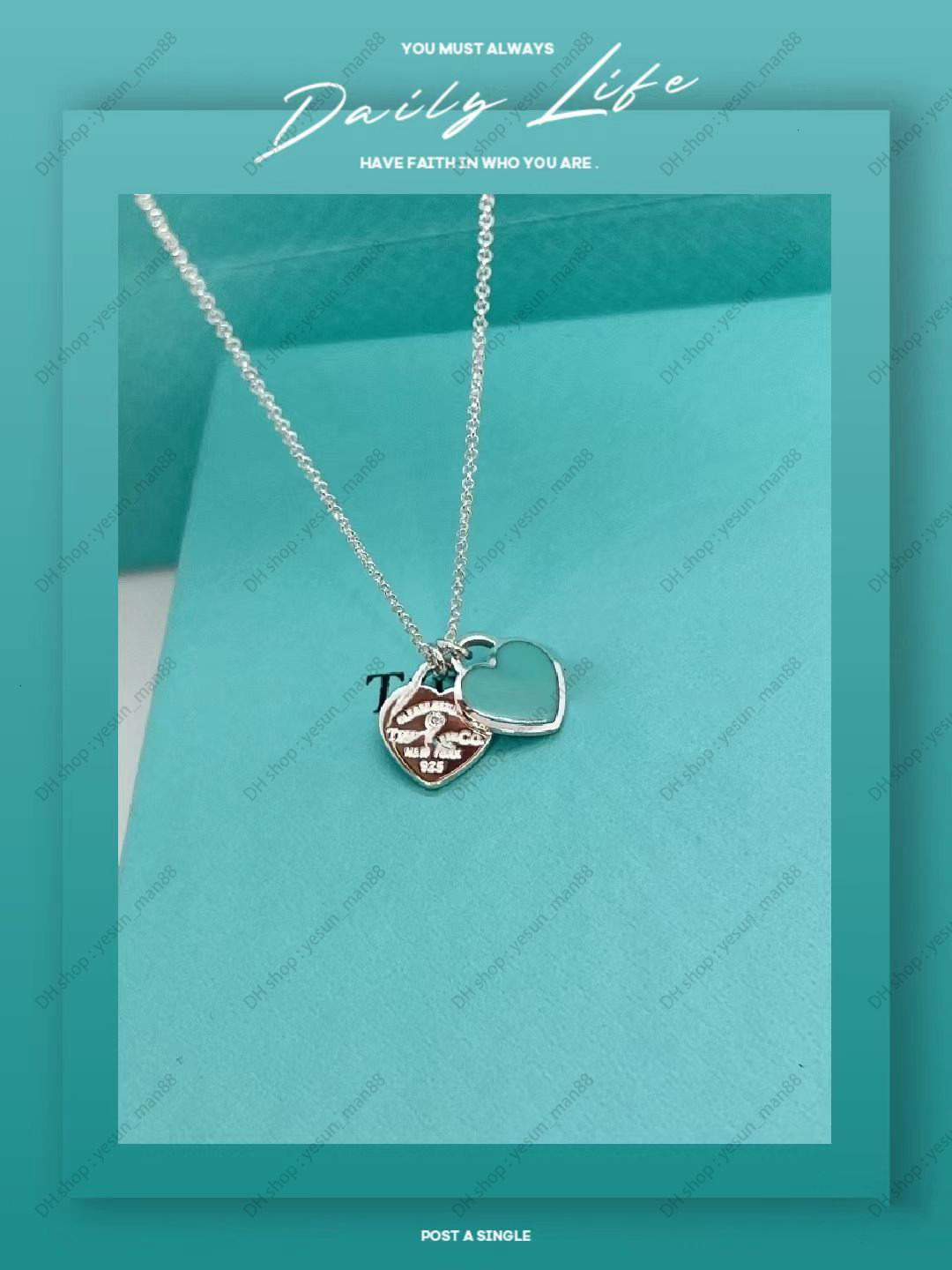 tiffabys tiffamys Tiffanyaity tiffanyaliness tiffanyas tiffabys Designer and co Necklaces Pendant Necklace woman Chain Elegance Chain heart jewelry Necklace aw