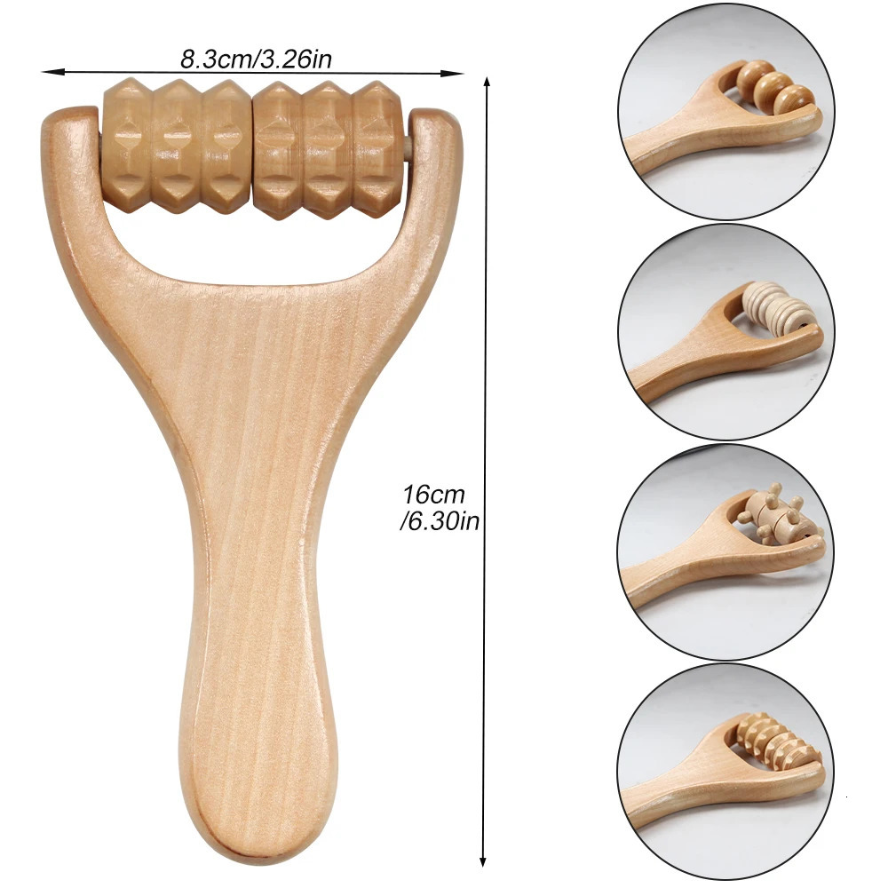1 PCS Wooden Massage Roller Instantly Self Massage Waist Thigh Legs Hands Full Body Roller Tool Massager DIY Maderotherapy 250619