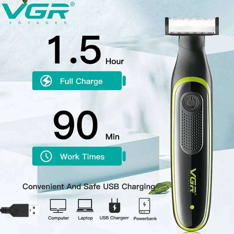Wet Dry Facial Electric Shaver For Men Beard Stubble Body Groomer Shaving Hine Rechargeable Hair Trimmer