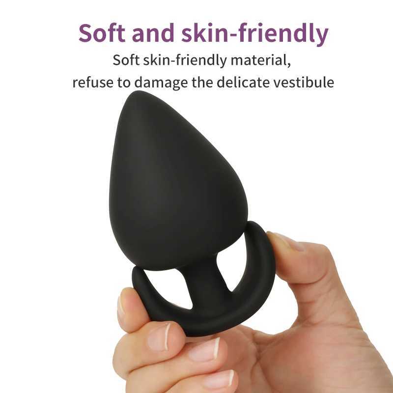 Anal Plug Safe Silicone Dildo Anal Butt Plugs G Spot Stimulation Unisex Wearable Stopper Adults Sex Toys for Men/Women W250624