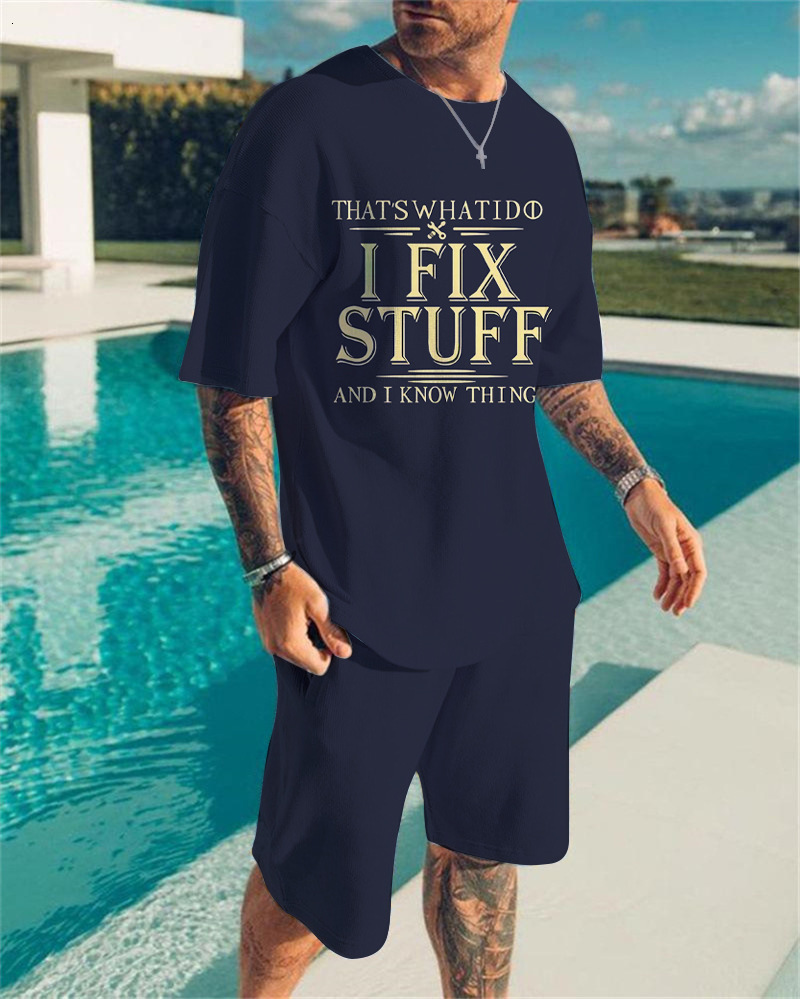 Men's suit designer, short-sleeved 3D digital printed short-sleeved T-shirt for men, casual and loose sportswear