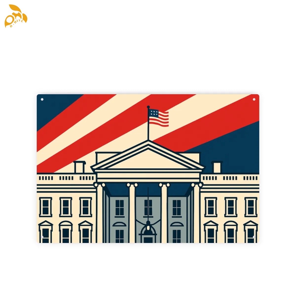 free shipping of customized super fashionable American metal wall art 3:2 with exquisite patterns from US