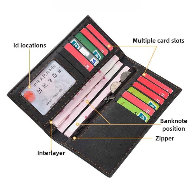 Mens Wallet Lg Fi Multiple Card Slots Mens Wallet Slim Lg Thin Mens Luxury Wallet Designer Wallets Men with Coins BagXJ250624