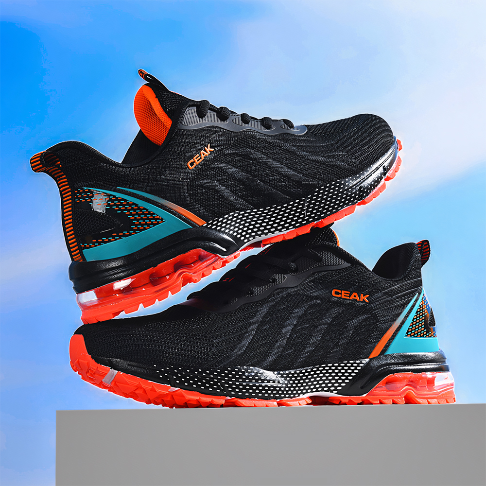 5029-Boys Athleisure Shoes Men's Shoes Plus Size Air Cushion Shoes, Non-slip Flying Woven Popular Sneakers, Mesh Breathable Running Basketball Sh