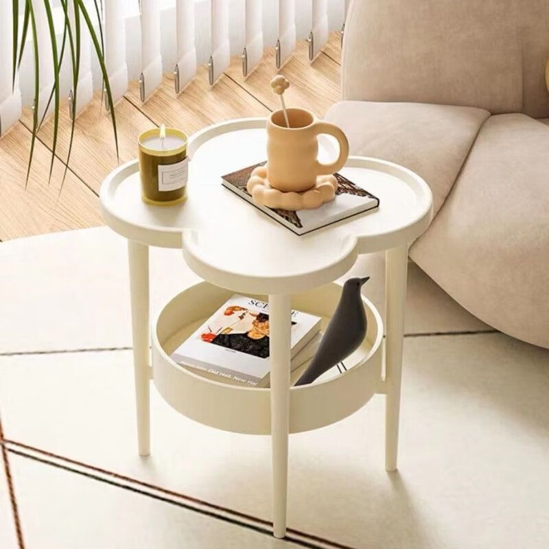 B6244 Side table creative flower-shaped bedside table home curved surface storage bedside table