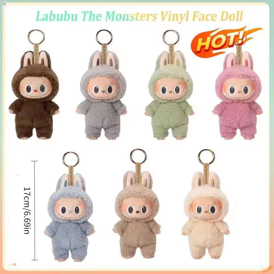 In Stock Hot Labubu The Monsters Box Toys Cardiac arone Kawai Figure Model Bag 1:1 Replica Goods Birthday Gift