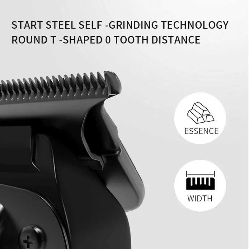 Kemei Professional Hair Trimmer For Men Electric Beard Hair Clipper Haircut Kit Barber Machine Rechargeable XJ250624