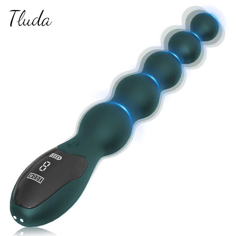 Vibrating Anal Beads Butt Plug for Men Women Anal Vibrator Anal Balls Men Prostate Massager with LED Digital Screen W250624