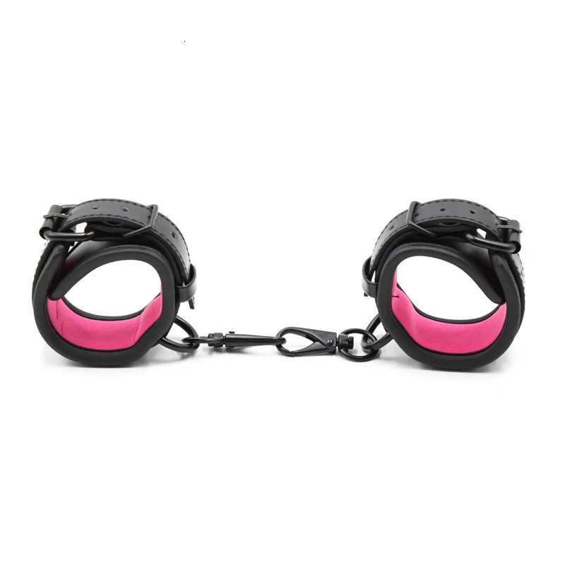 Sexy Adjustable Leather Handcuffs For Sex Toys For Woman Couples Hang Buckle Link Bdsm Bondage Accessories 250624