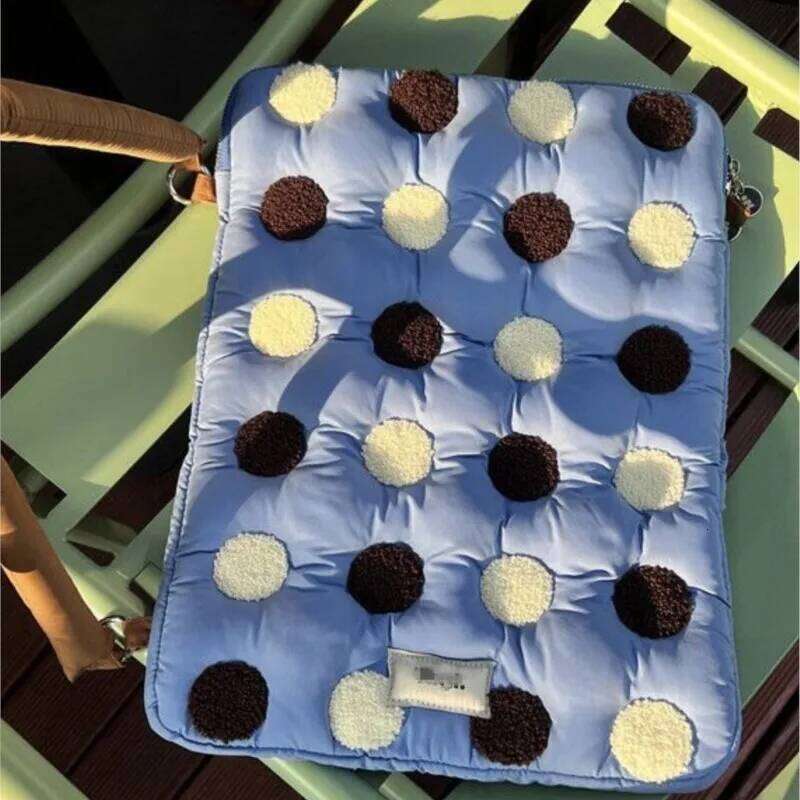 Ins Cute Laptop Sleeve 15 15.6 16 Inch Book Air Table Carrying Case Bag Women Computer Accessories Shoulder Bags Handbag Lady