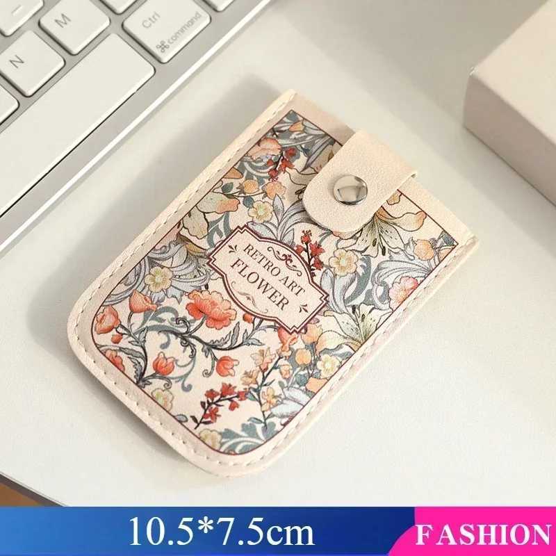 5 Card Pockets Card Bag Laminated Concealed Pull-out Business Case Fi PU Leather ID Card Holder Women Mini Wallet XJ250624
