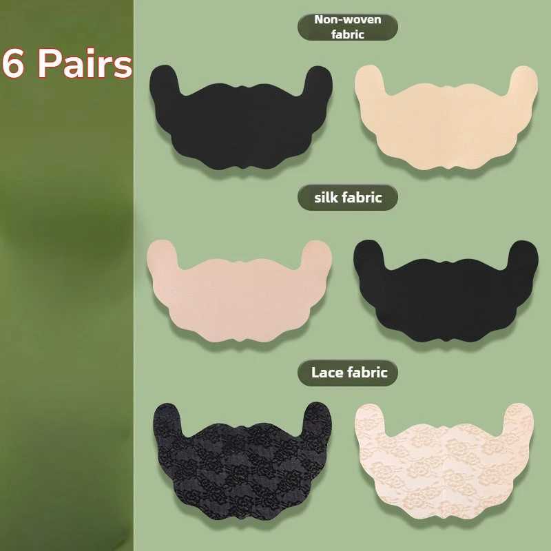 6Pair U Shape Self Adhesive Breast Stickers for Women Invisible Bra Tape Sexy Lace Disposable Seamless Chest Paste Sticker W250624