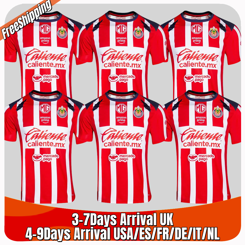 4XL 5XL 2025 2026 Chivas de Guadalajara jerseys 24 25 26 CHICHARITO A.ZALDIVAR CALDERON J.MACIAS BRIZUELA F. BELTRAN home away Alvarado HOMBRE football shirt size S-4XL